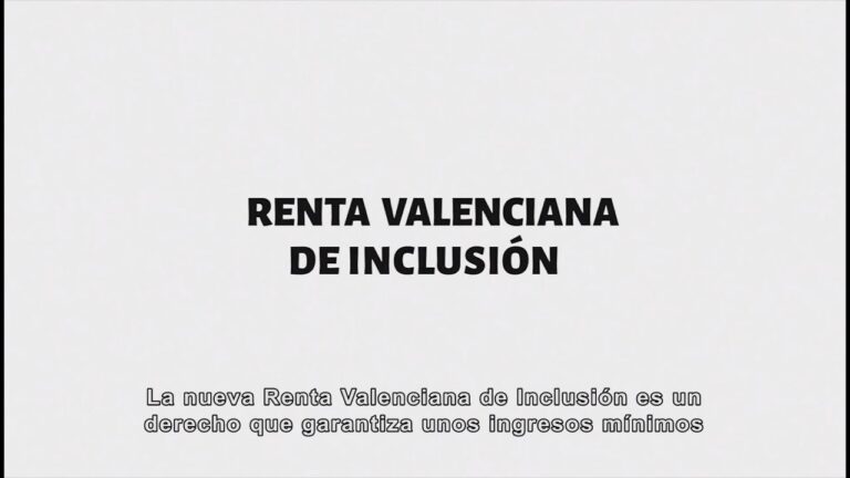 Renta valenciana de inclusion cuanto se cobra